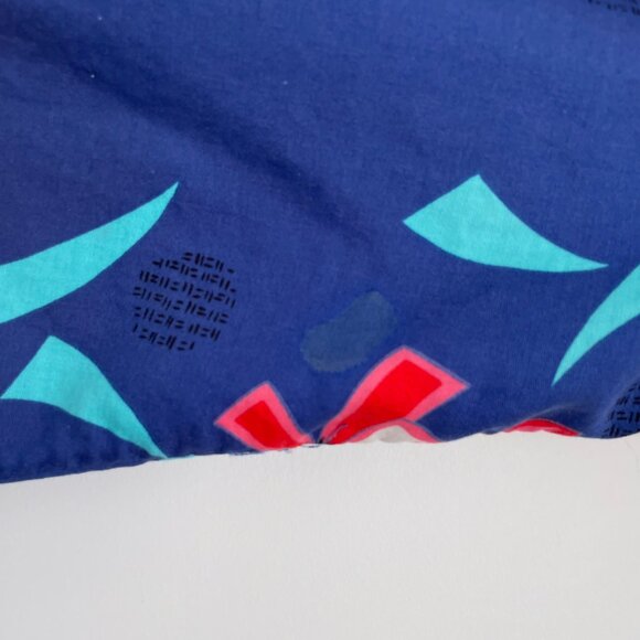 Jeanne Marc  Vintage 1980s Abstract Wrap Dress Small Novelty Print Avant Garde - Picture 14 of 16